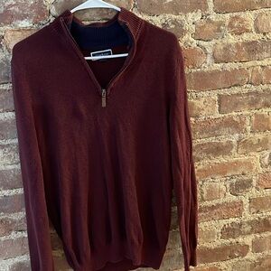 Red Club room sweater. Size M
